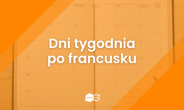 Dni tygodnia po francusku
